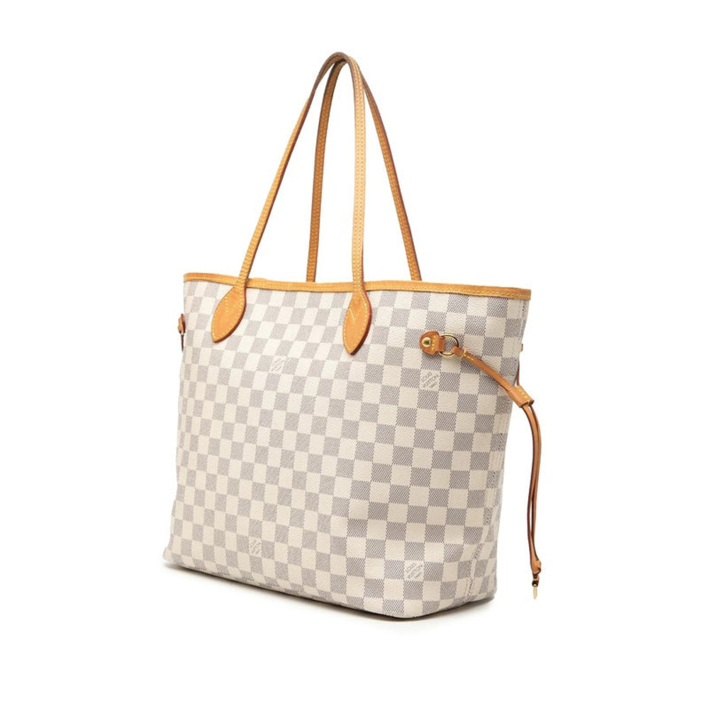 Louis Vuitton Shoulder Azur Ivory White Bag Tote White Damier Neverfull White